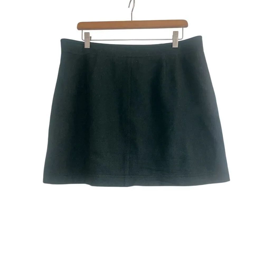 ✨Madewell Uptown Zip Mini Green Sz 14 Skirt✨ - Picture 9 of 11